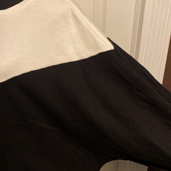 Cabana by Crown & Ivy Women’s Sweatshirt w/ Elastic Waist White Black sz L NWT - Picture 4 of 7